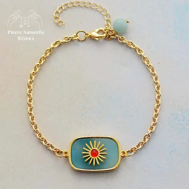 Bracelet "Amulette" en Amazonite | Bracelets | pierre naturelle bijoux