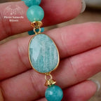 Bracelet "Authenticité" en Amazonite | Bracelets | pierre naturelle bijoux