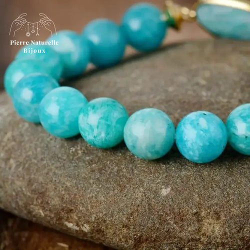 Bracelet "Authenticité" en Amazonite | Bracelets | pierre naturelle bijoux