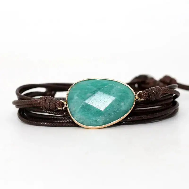 Bracelet "Courage" en Amazonite