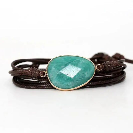 Bracelet "Courage" en Amazonite