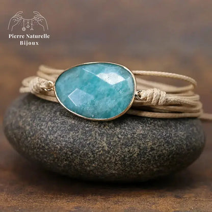 Bracelet "Courage" en Amazonite