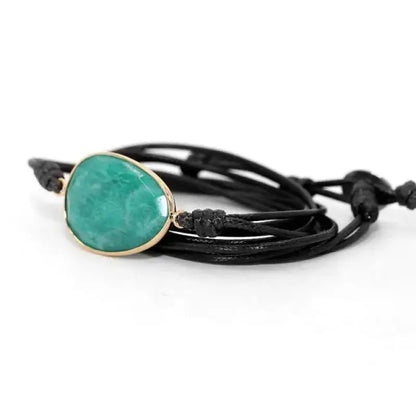 Bracelet "Courage" en Amazonite