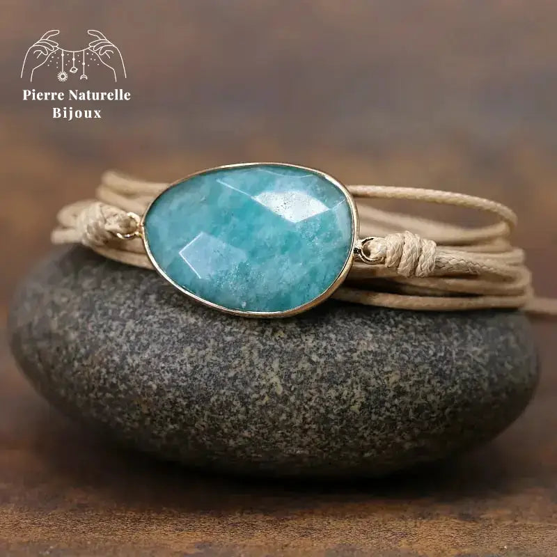 Bracelet "Courage" en Amazonite