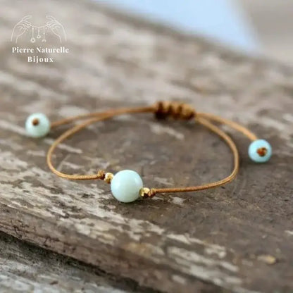 Bracelet "Minimaliste" en Amazonite