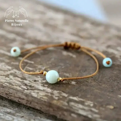 Bracelet "Minimaliste" en Amazonite