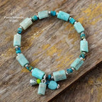 Bracelet "Omoroca" en Amazonite