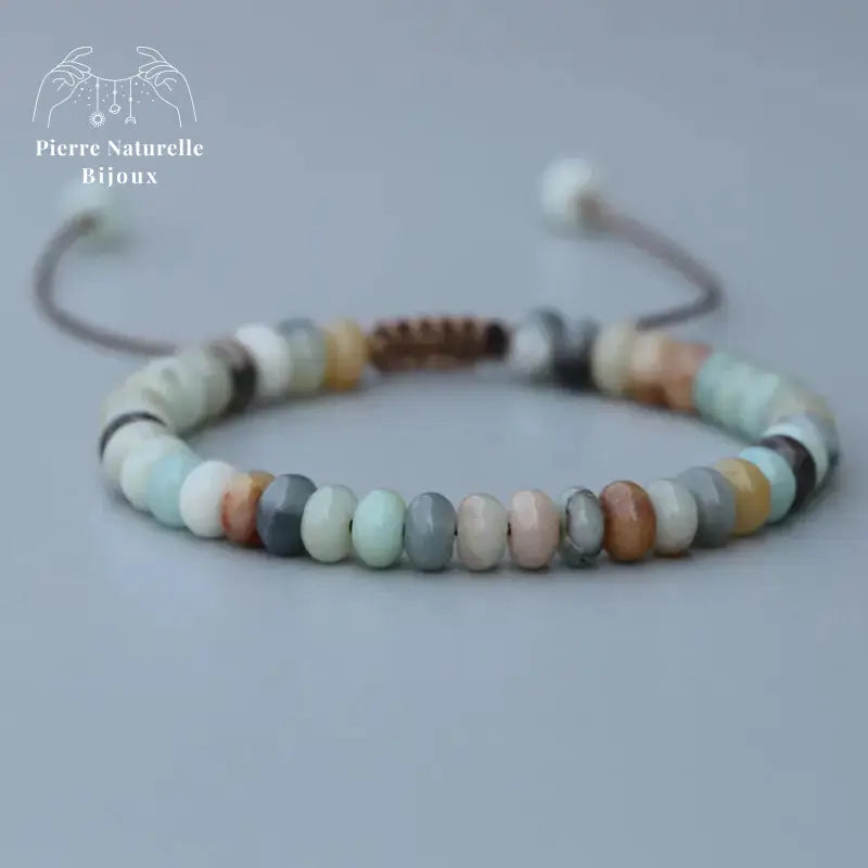 Bracelet "Positif" en Amazonite | Bracelets | pierre naturelle bijoux