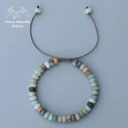 Bracelet "Positif" en Amazonite | Bracelets | pierre naturelle bijoux