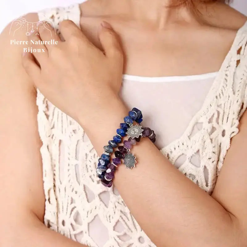 Bracelet "Astre" en Améthyste | Bracelets | pierre naturelle bijoux
