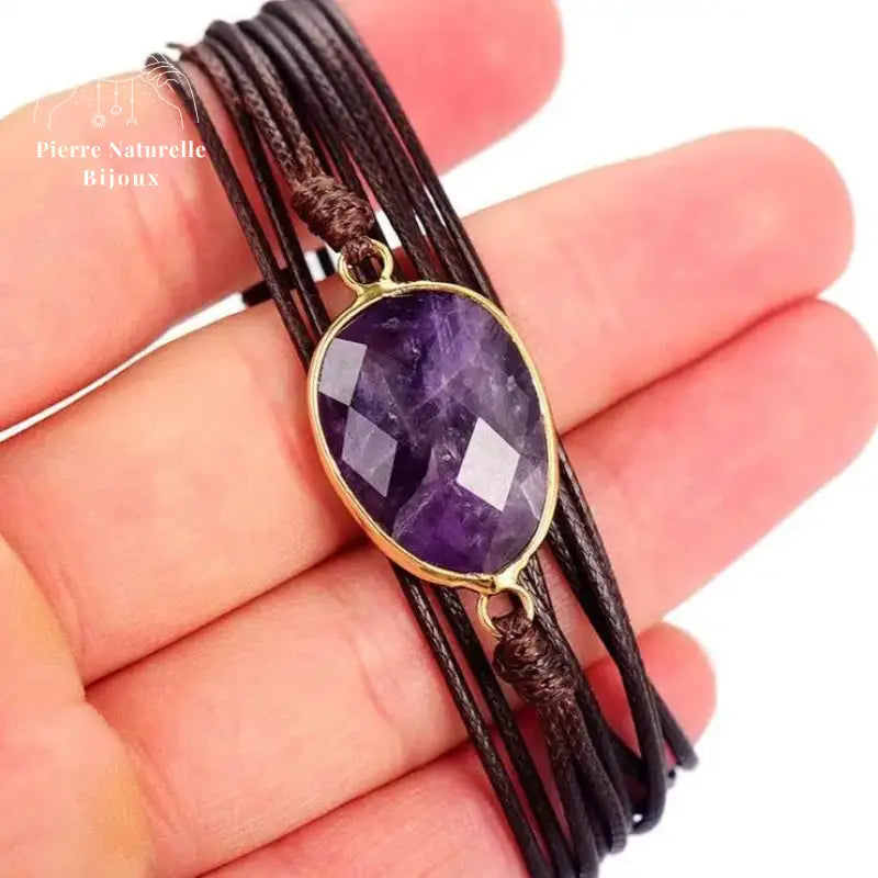 Bracelet "Clarté de l'esprit" en Améthyste | Bracelets | pierre naturelle bijoux