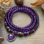 Bracelet "Cœur" en Améthyste | Bracelets | pierre naturelle bijoux