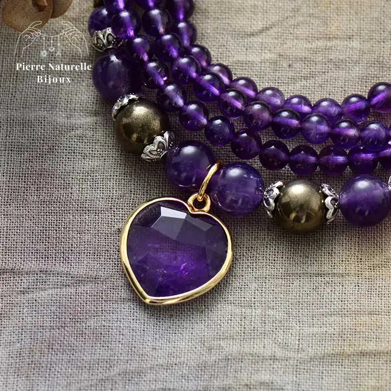 Bracelet "Cur" en Améthyste | Bracelets | pierre naturelle bijoux