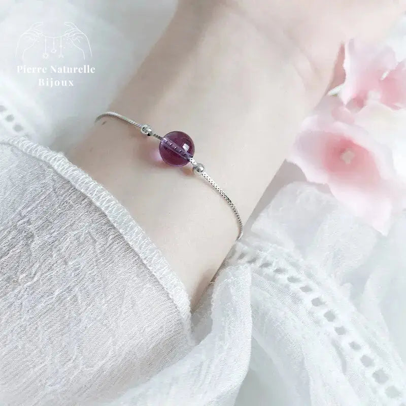 Bracelet "Embellie" en Améthyste | Bracelets | pierre naturelle bijoux