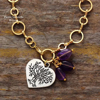 Bracelet "Primaire" en Améthyste | Bracelets | pierre naturelle bijoux