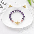 Bracelet en Améthyste, Quartz rose et Pierre de lune | Bracelets | pierre naturelle bijoux