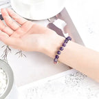 Bracelet en Améthyste, Quartz rose et Pierre de lune | Bracelets | pierre naturelle bijoux