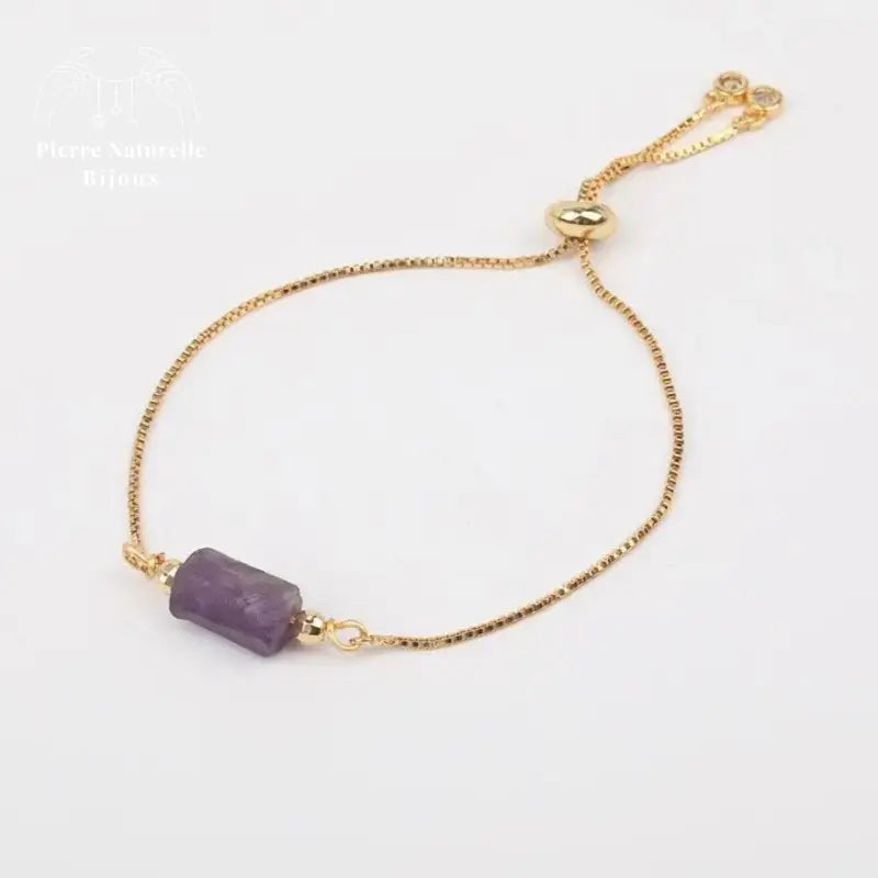 Bracelet "Saint-Valentin" en Améthyste | Bracelets | pierre naturelle bijoux
