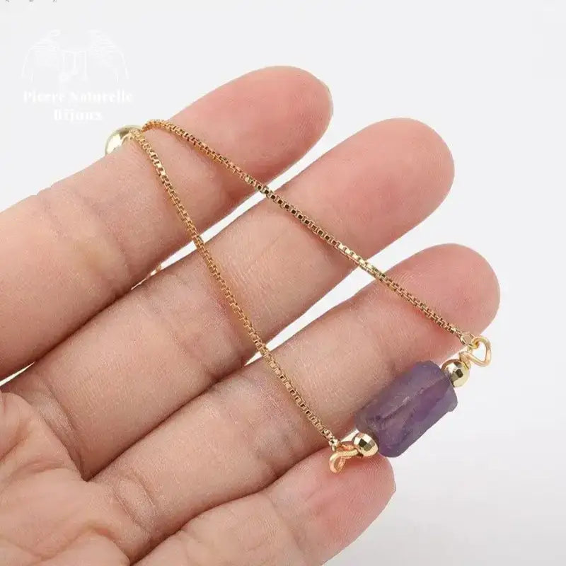 Bracelet "Saint-Valentin" en Améthyste | Bracelets | pierre naturelle bijoux