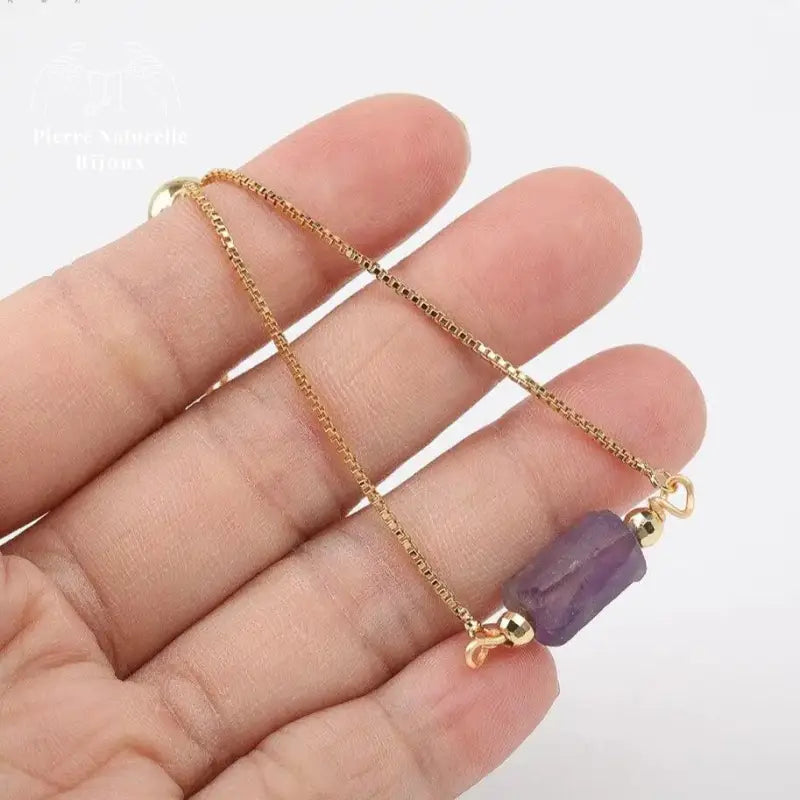 Bracelet "Saint-Valentin" en Améthyste | Bracelets | pierre naturelle bijoux