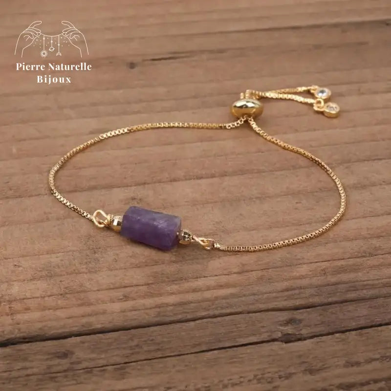 Bracelet "Saint-Valentin" en Améthyste | Bracelets | pierre naturelle bijoux