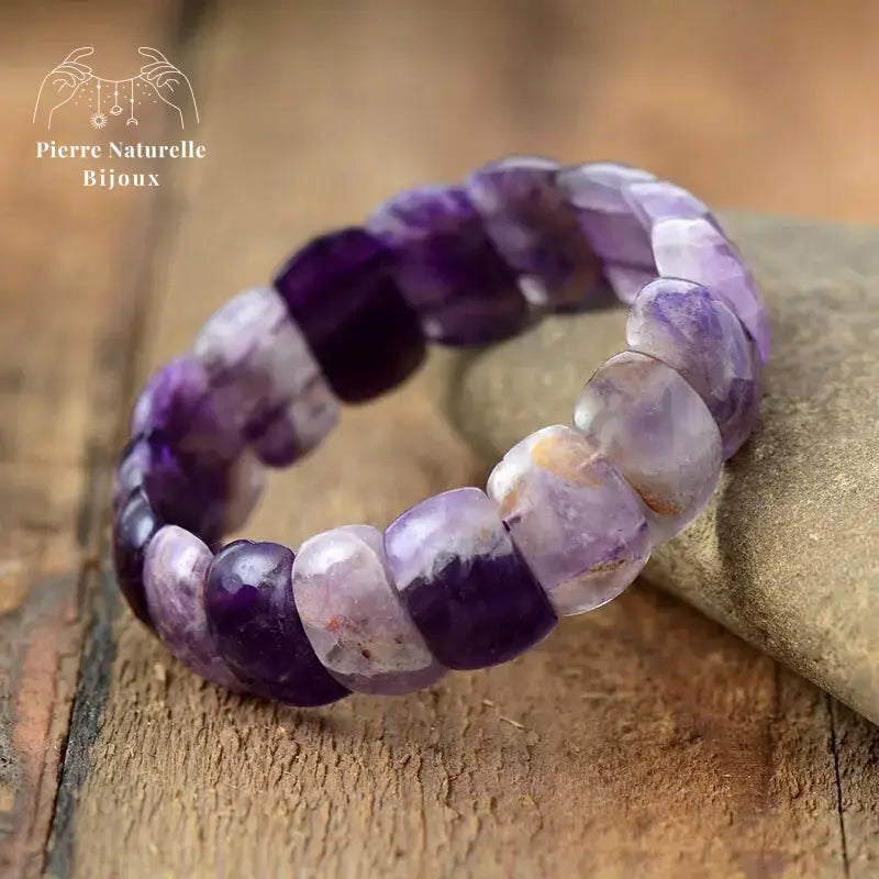 Bracelet "Sobriété" en Améthyste | Bracelets | pierre naturelle bijoux