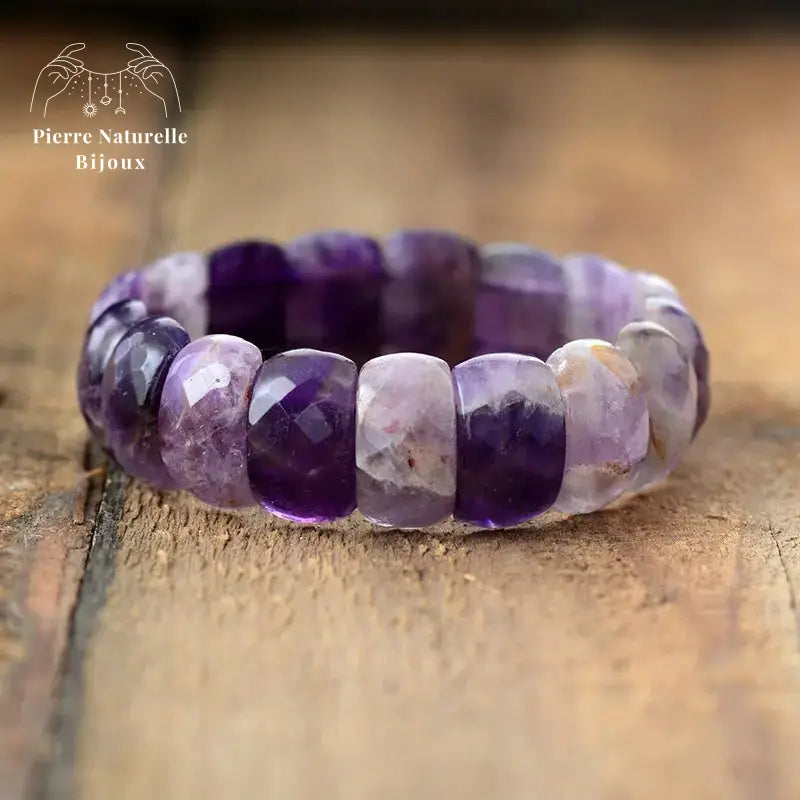 Bracelet "Sobriété" en Améthyste | Bracelets | pierre naturelle bijoux