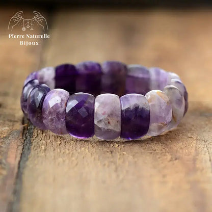 Bracelet "Sobriété" en Améthyste | Bracelets | pierre naturelle bijoux