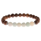 Bracelet "Paix intérieure" en Bois et Amazonite | Bracelets | pierre naturelle bijoux