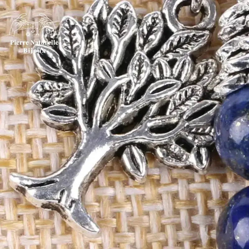 Bracelet charm "Arbre de vie" en Lapis-lazuli | Bracelets | pierre naturelle bijoux