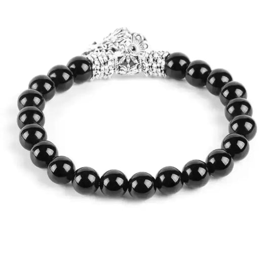 Bracelet charm "Arbre de vie" en Onyx | Bracelets | pierre naturelle bijoux