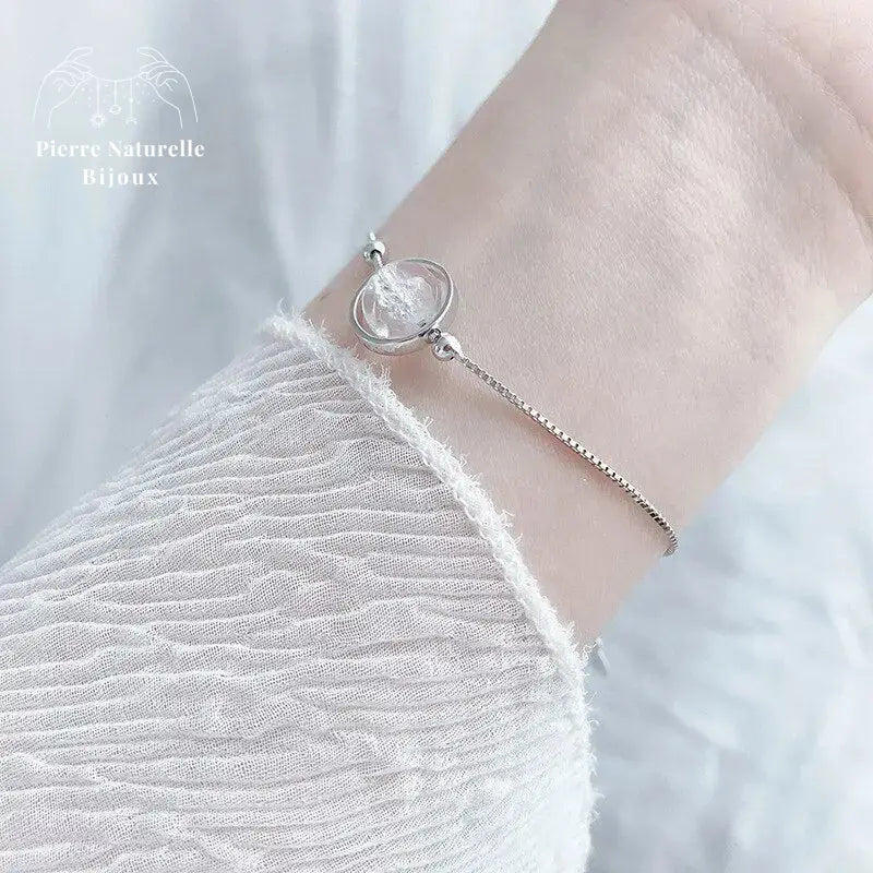 Bracelet "Reine" en Cristal de roche | Bracelets | pierre naturelle bijoux