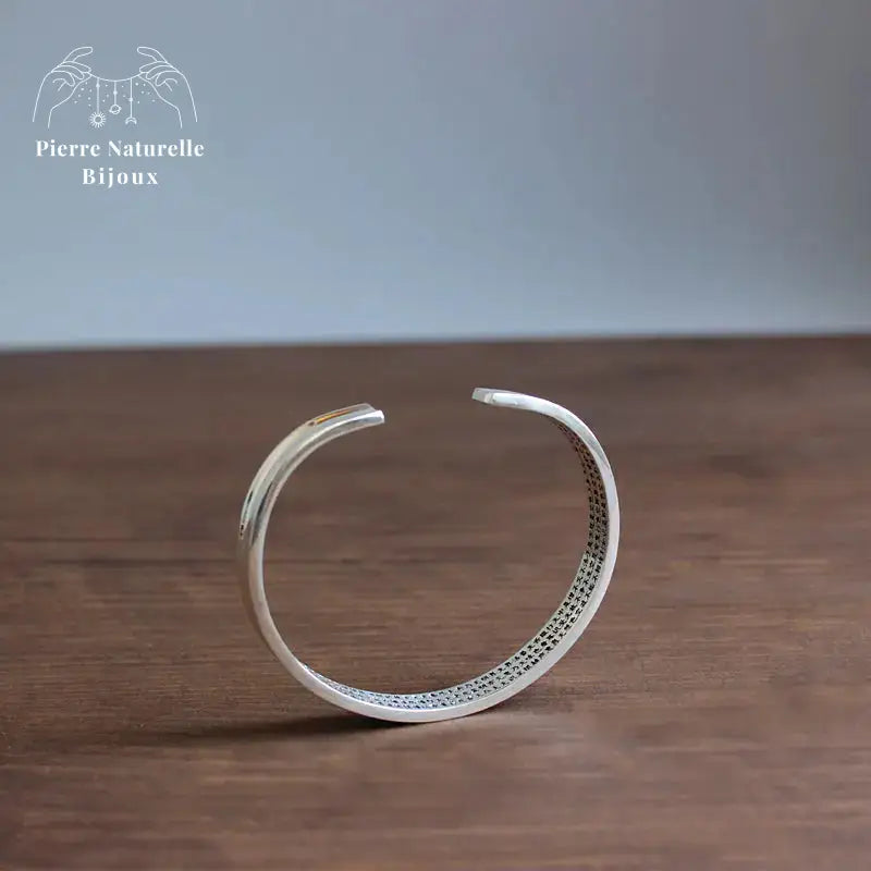 Bracelet "Mantra" en Cuivre blanc | Bracelets | pierre naturelle bijoux