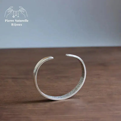 Bracelet "Mantra" en Cuivre blanc | Bracelets | pierre naturelle bijoux