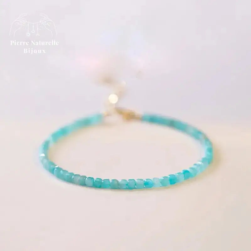 Bracelet fin en Amazonite