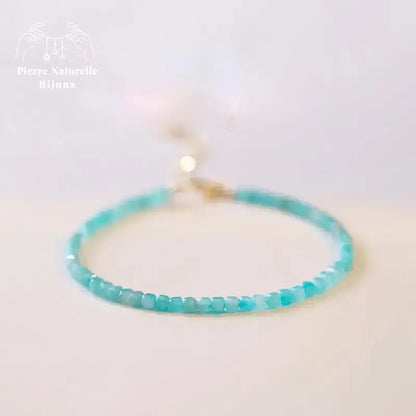 Bracelet fin en Amazonite