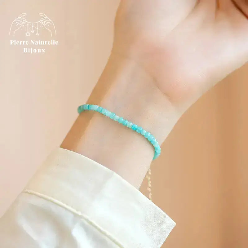 Bracelet fin en Amazonite | Bracelets | pierre naturelle bijoux