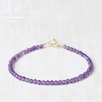 Bracelet fin en Améthyste