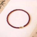 Bracelet fin "Assistance" en Grenat