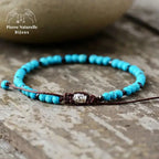 Bracelet fin en Howlite / Turquoise | Bracelets | pierre naturelle bijoux