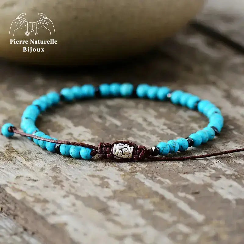Bracelet fin en Howlite / Turquoise | Bracelets | pierre naturelle bijoux