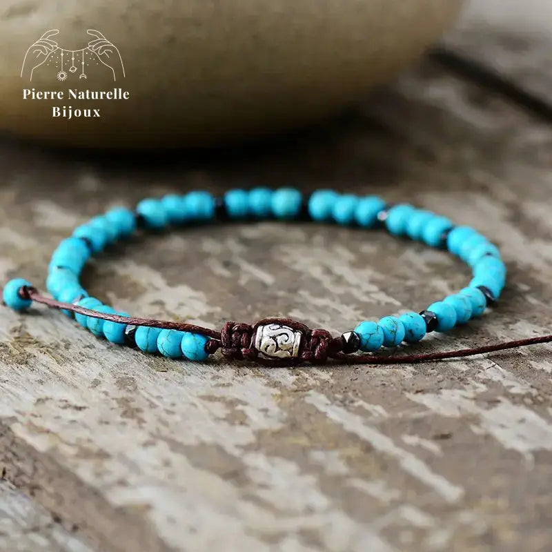 Bracelet fin en Howlite / Turquoise | Bracelets | pierre naturelle bijoux