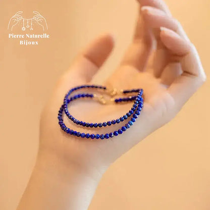 Bracelet fin en Lapis-lazuli | Bracelets | pierre naturelle bijoux