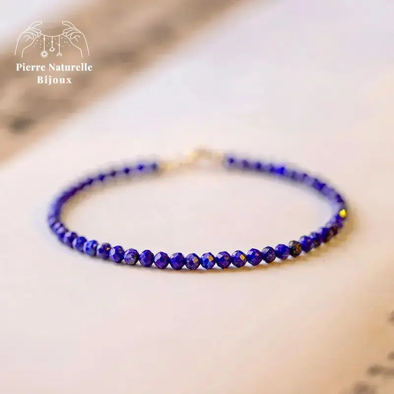 Bracelet fin en Lapis-lazuli | Bracelets | pierre naturelle bijoux