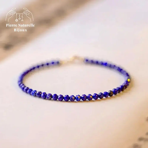Bracelet fin en Lapis-lazuli | Bracelets | pierre naturelle bijoux
