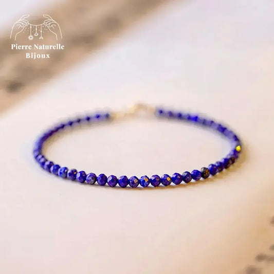 Bracelet fin en Lapis-lazuli | Bracelets | pierre naturelle bijoux