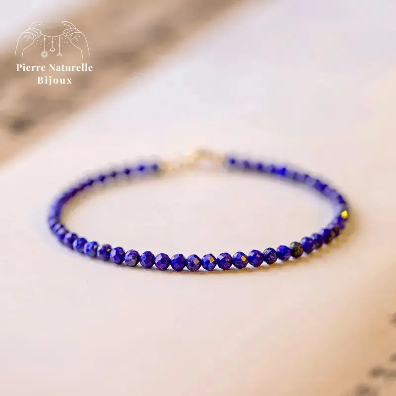Bracelet fin en Lapis-lazuli | Bracelets | pierre naturelle bijoux