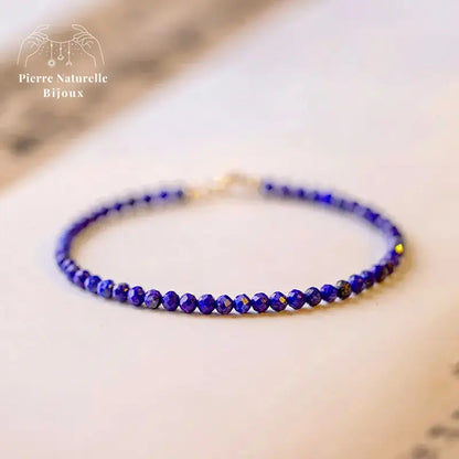 Bracelet fin en Lapis-lazuli | Bracelets | pierre naturelle bijoux