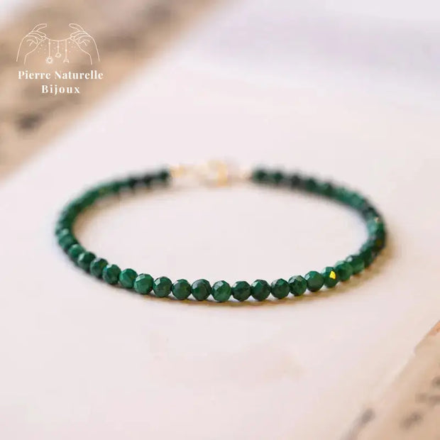 Bracelet fin en Malachite