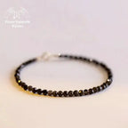 Bracelet fin en Obsidienne